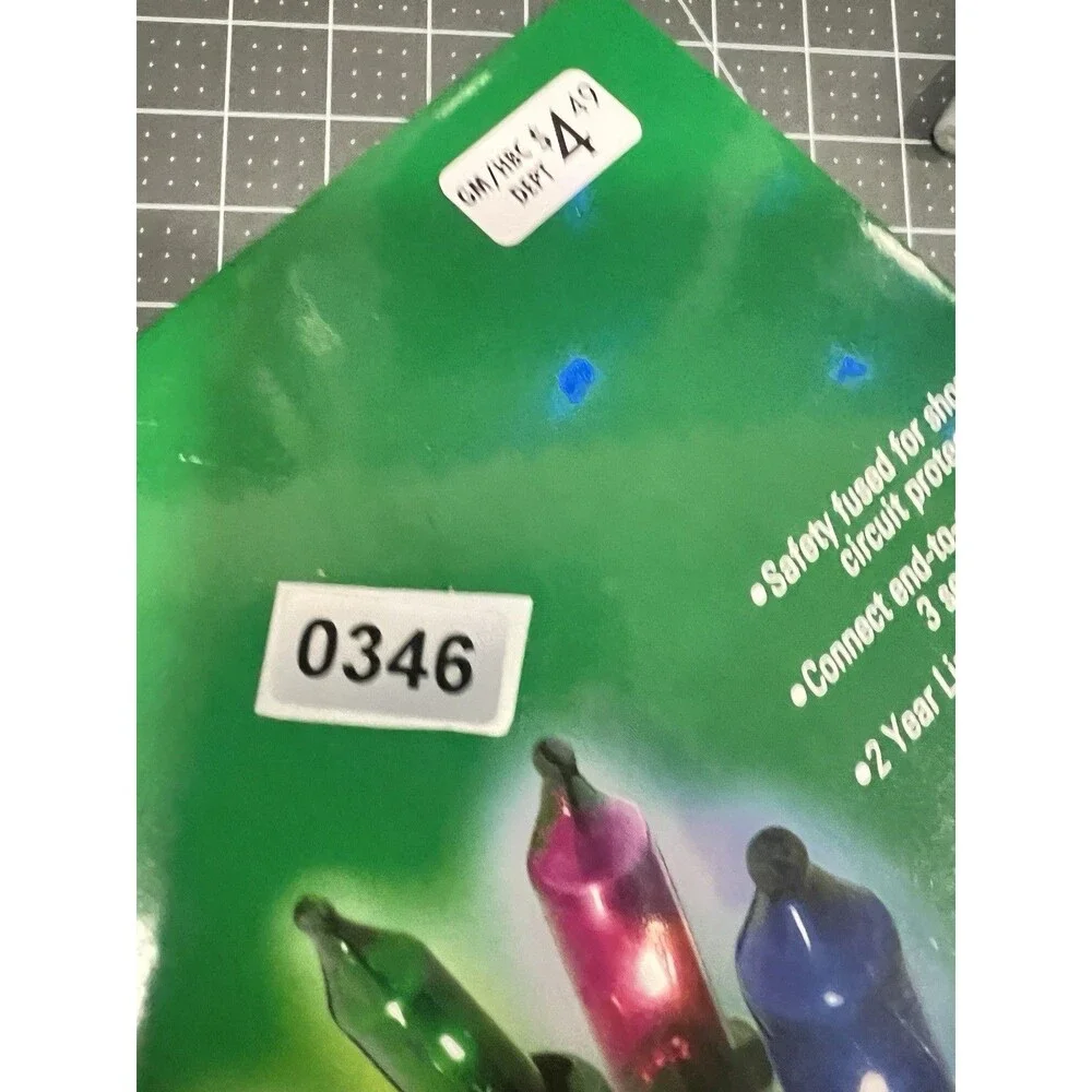 GE 100 Miniature String Lights Multi Color ~ Light Set 24.7' Feet Merry Midget